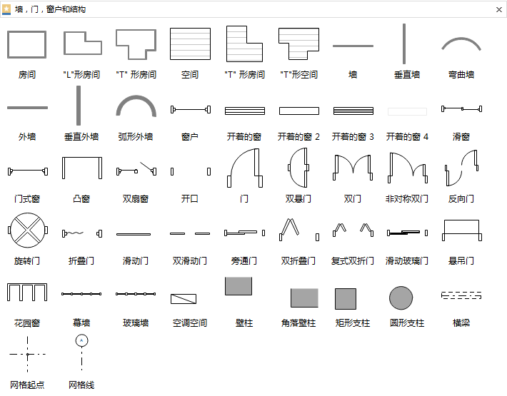 建筑平面图符号