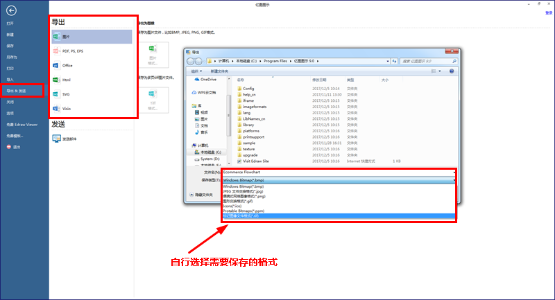 流程图保存格式选择