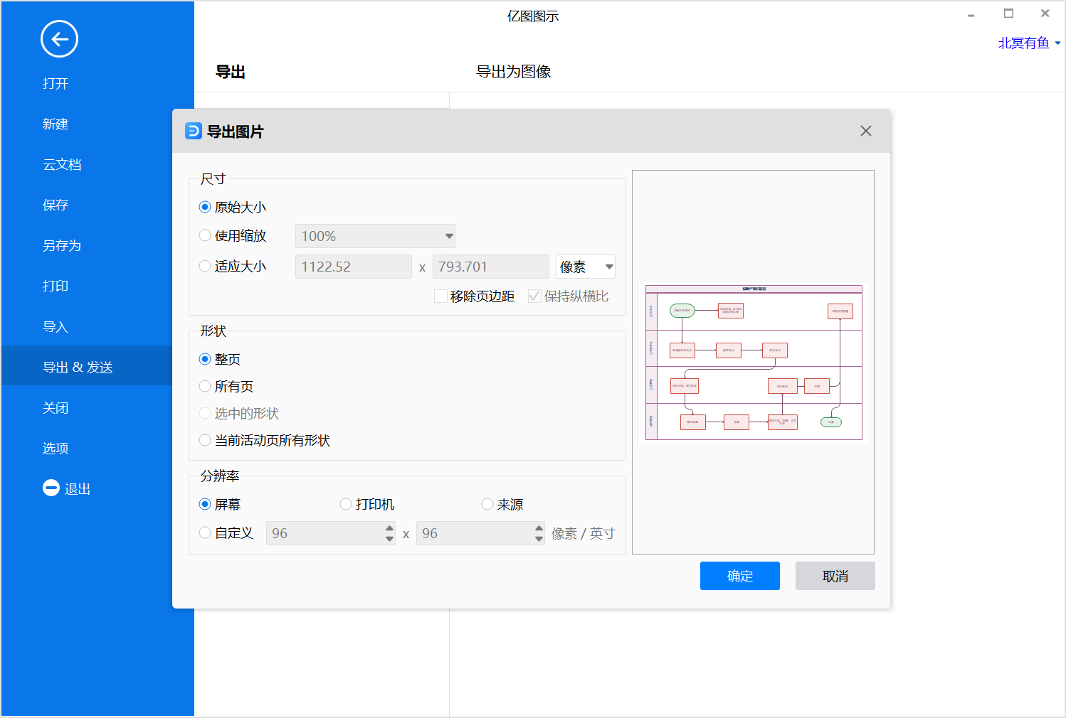 过程流程图保存