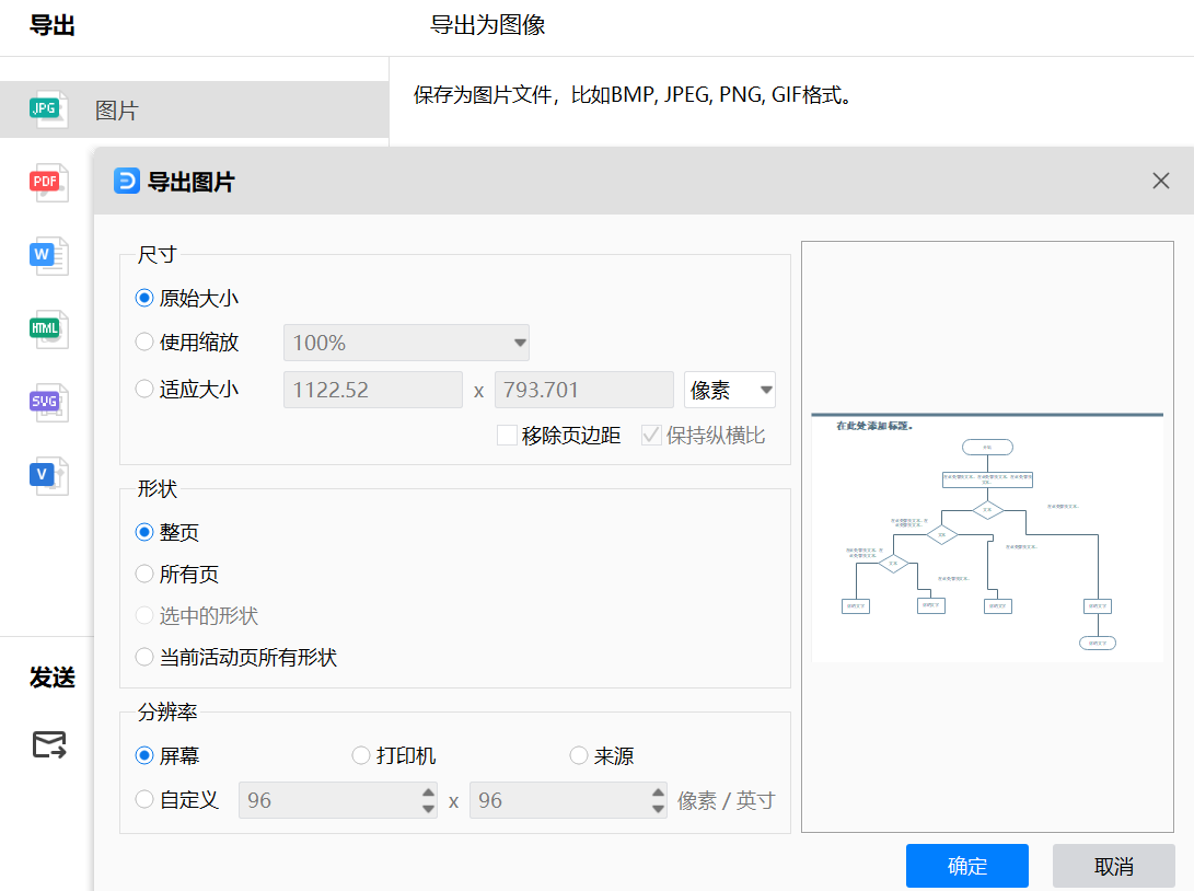 过程流程图保存