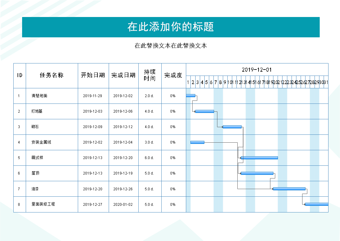 横道图示图