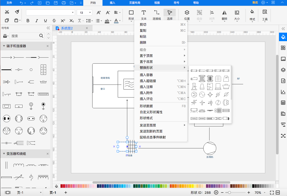 系统图图形